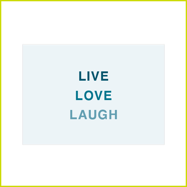 CANVAS LIVE LOVE LAUGH